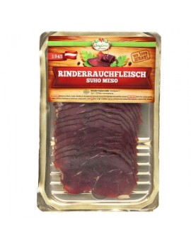 Rinderrauchfleisch geschnitten